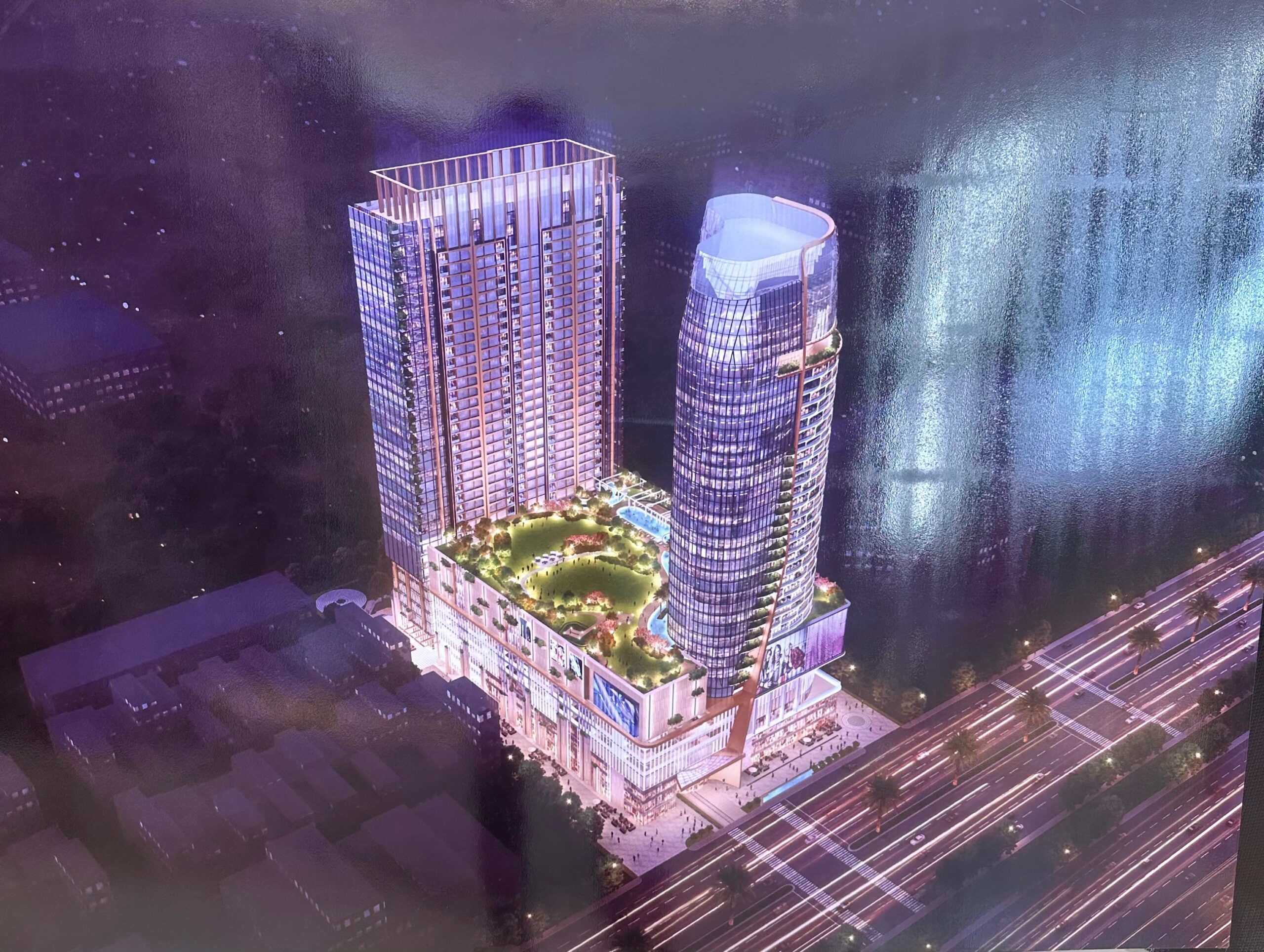 Side View Gaur yamuna city luxury studio apartments – Sector 19, Noida